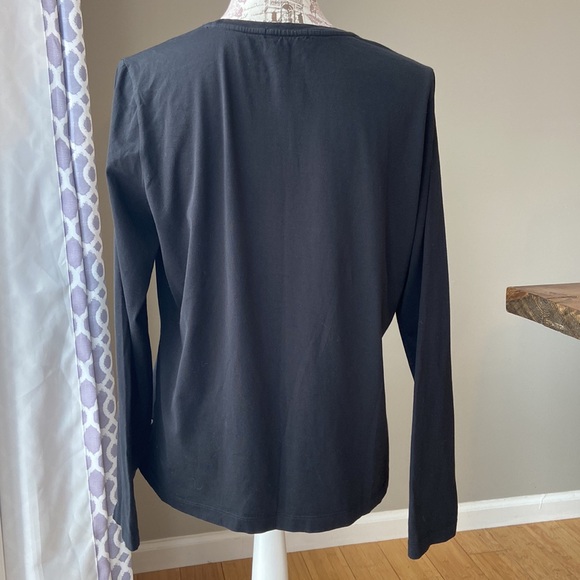 Burberry Long Sleeve Black Logo Shirt - Picture 7 of 12